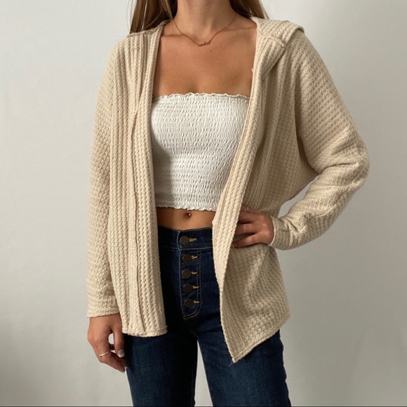 Sexy Plush Hooded Cardigan 